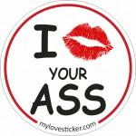 STICKER I KISS YOUR ASS