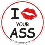 STICKER I KISS YOUR ASS