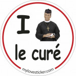 STICKER I LOVE LE CURÉ