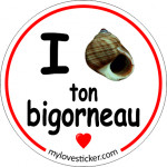 STICKER I LOVE TON BIGORNEAU