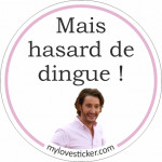 STICKER MAIS HASARD DE DINGUE !