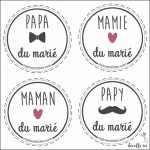 MINIS STICKERS FAMILLE DU MARIE