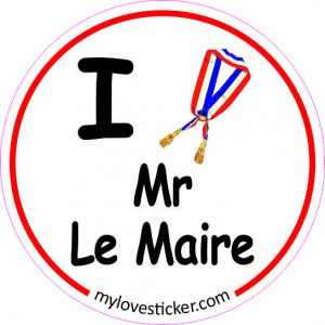 STICKER I LOVE MR LE MAIRE