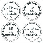 MINIS STICKERS TEAM DE LA MARIEE