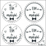 MINIS STICKERS TEAM DU MARIE