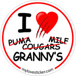 STICKER I LOVE GRANNY'S