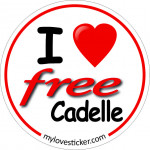 STICKER I LOVE FREECADELLE