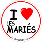 STICKER I LOVE LES MARIES