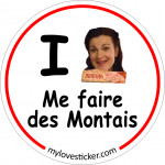 STICKER I LOVE ME FAIRE DES MONTAIS