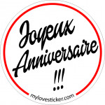 STICKER JOYEUX ANNIVERSAIRE !!!