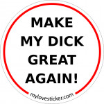 STICKER MAKE MY DICK GREAT AGAIN !