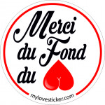 STICKER MERCI DU FOND DU C...