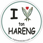 STICKER I LOVE TON HARENG