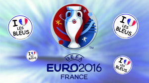 sticker autocollant pastille adhésif foot euro bleus europe gignac coupe ballon