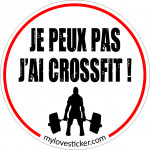 STICKER JE PEUX PAS J'AI CROSSFIT