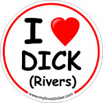 STICKER I LOVE DICK (RIVERS)