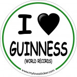 STICKER I LOVE GUINESS