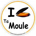 STICKER I LOVE TA MOULE