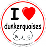 STICKER I LOVE DUNKERQUOISES