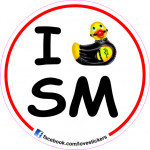 STICKER I LOVE SM