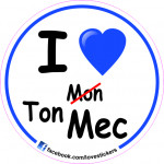 STICKER I LOVE TON MEC