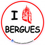 STICKER I LOVE BERGUES