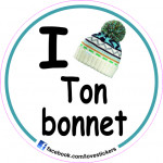 STICKER I LOVE TON BONNET