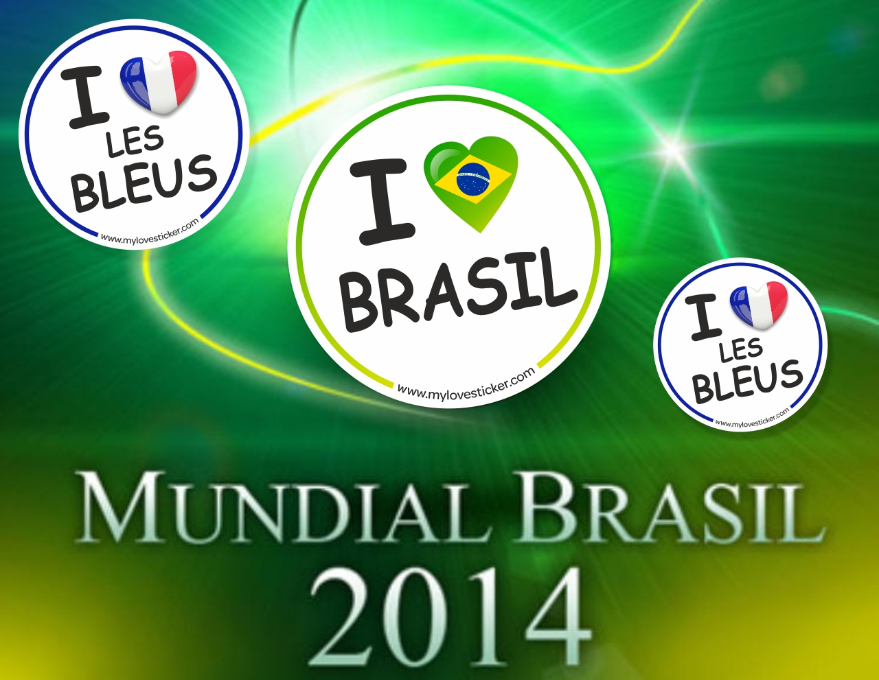 sticker adhesif autocollant rond coupe du monde fifa 2014