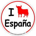 STICKER I LOVE ESPANA