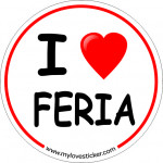 STICKER I LOVE FERIA