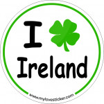 STICKER I LOVE IRELAND