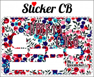 STICKER CARTE BLEUE LIBERTY CARD