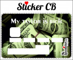 STICKER CARTE BLEUE MY TAYLOR IS RICH