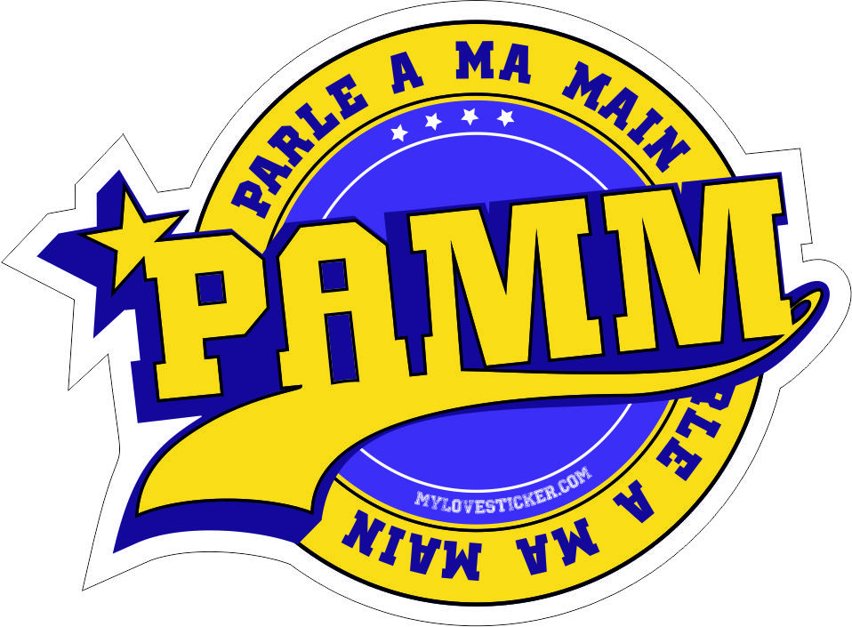 Autocollant / Sticker - PAMM Parle A Ma Main 